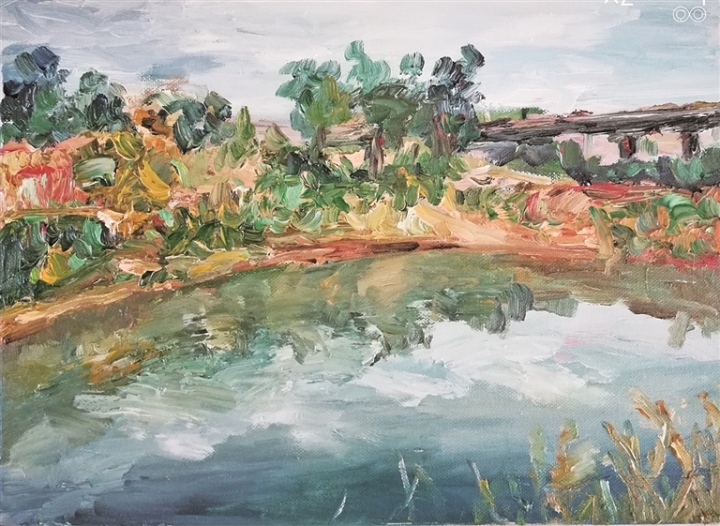     夏日 （油画） 刘炳杉 作